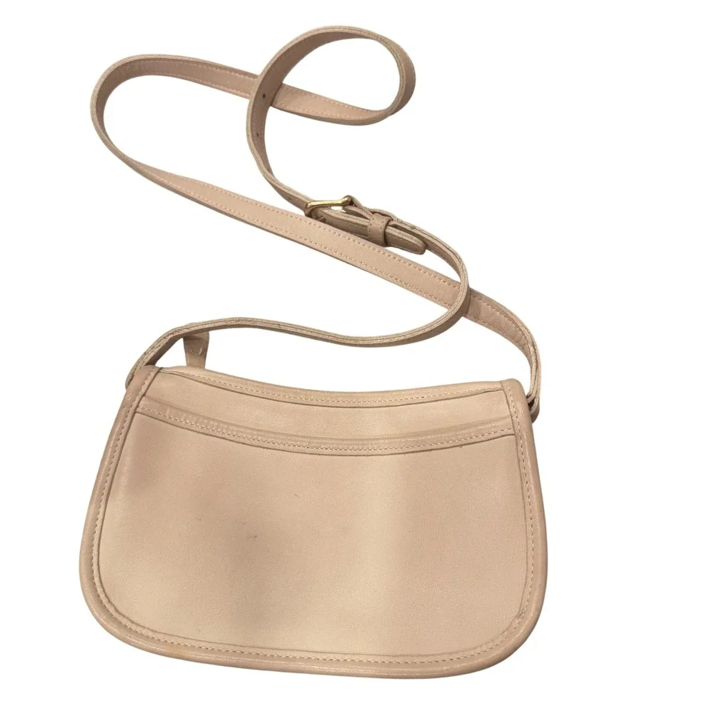 Mini Vintage Coach Wendie Lt Beige  Crossbody 9031 8.5x5.5x2